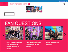 Tablet Screenshot of fangirllife.com